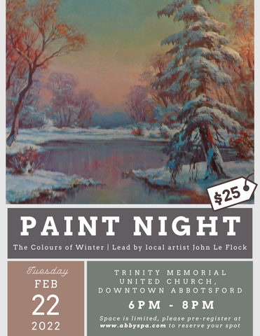 Paint Night: The Colours of Winter (February 2022)