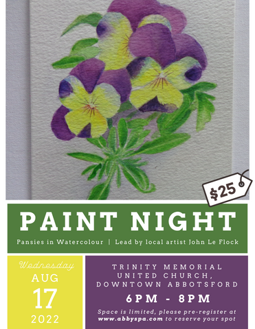 Paint Night: Pansies in Watercolour (Aug 2022)