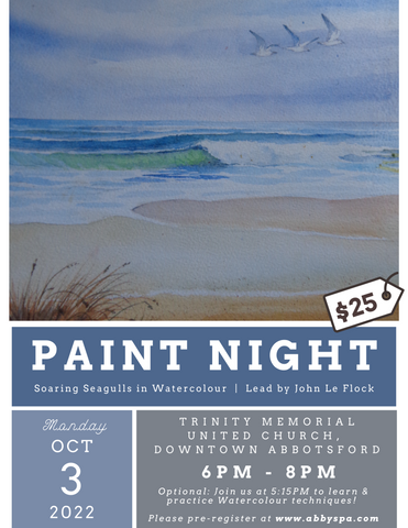 Paint Night: Soaring Seagulls in Watercolour (Oct 2022)