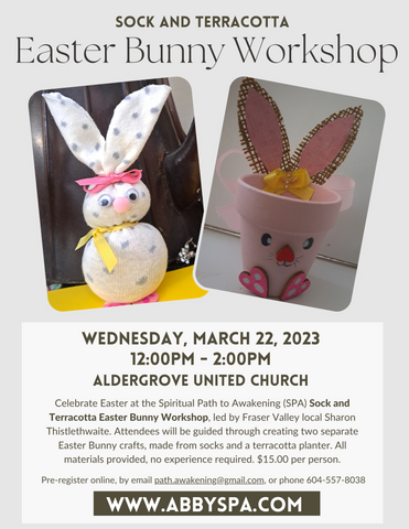 SOLD OUT Sock and Terracotta Easter Bunny Workshop