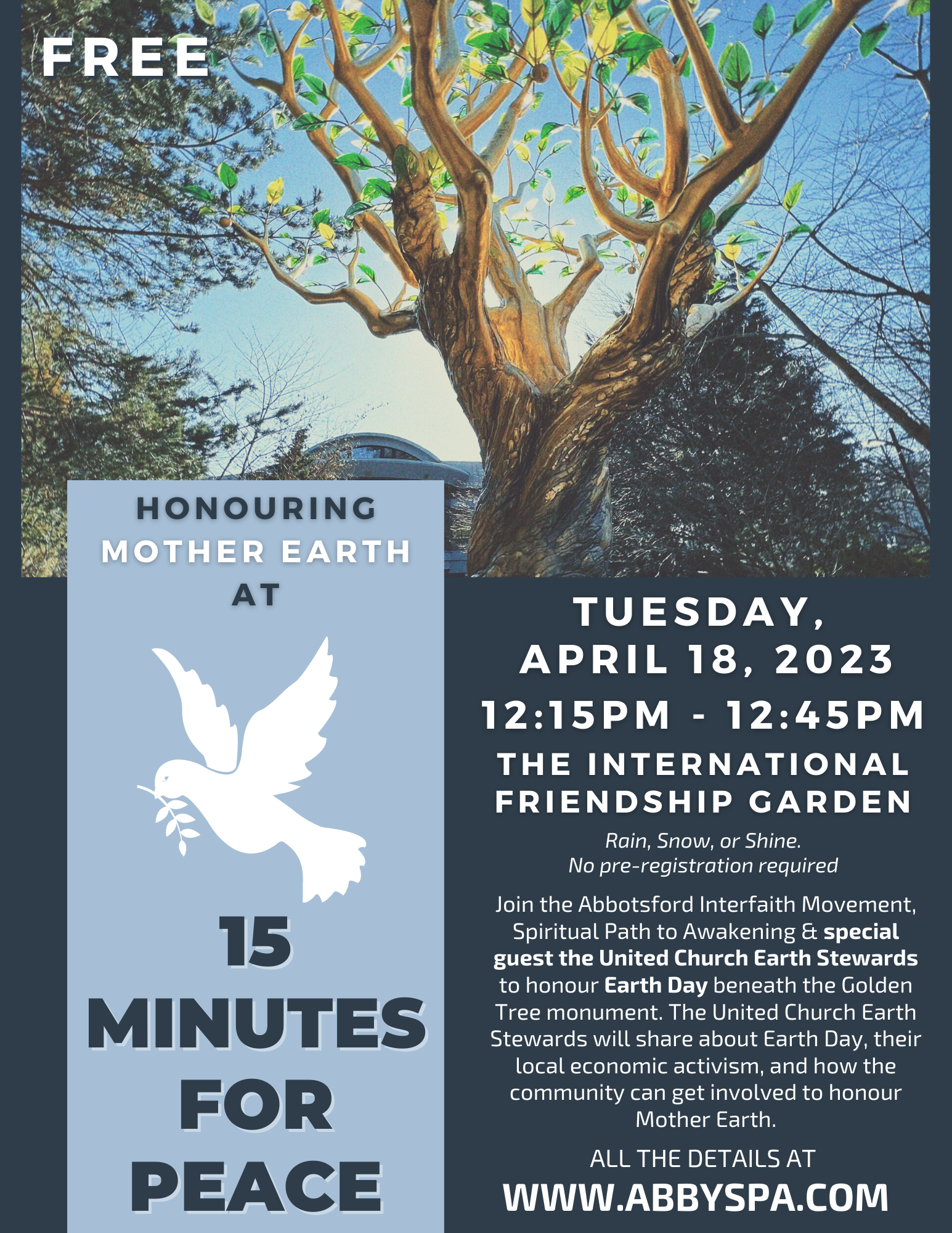 Honouring Mother Earth at 15 MINUTES FOR PEACE