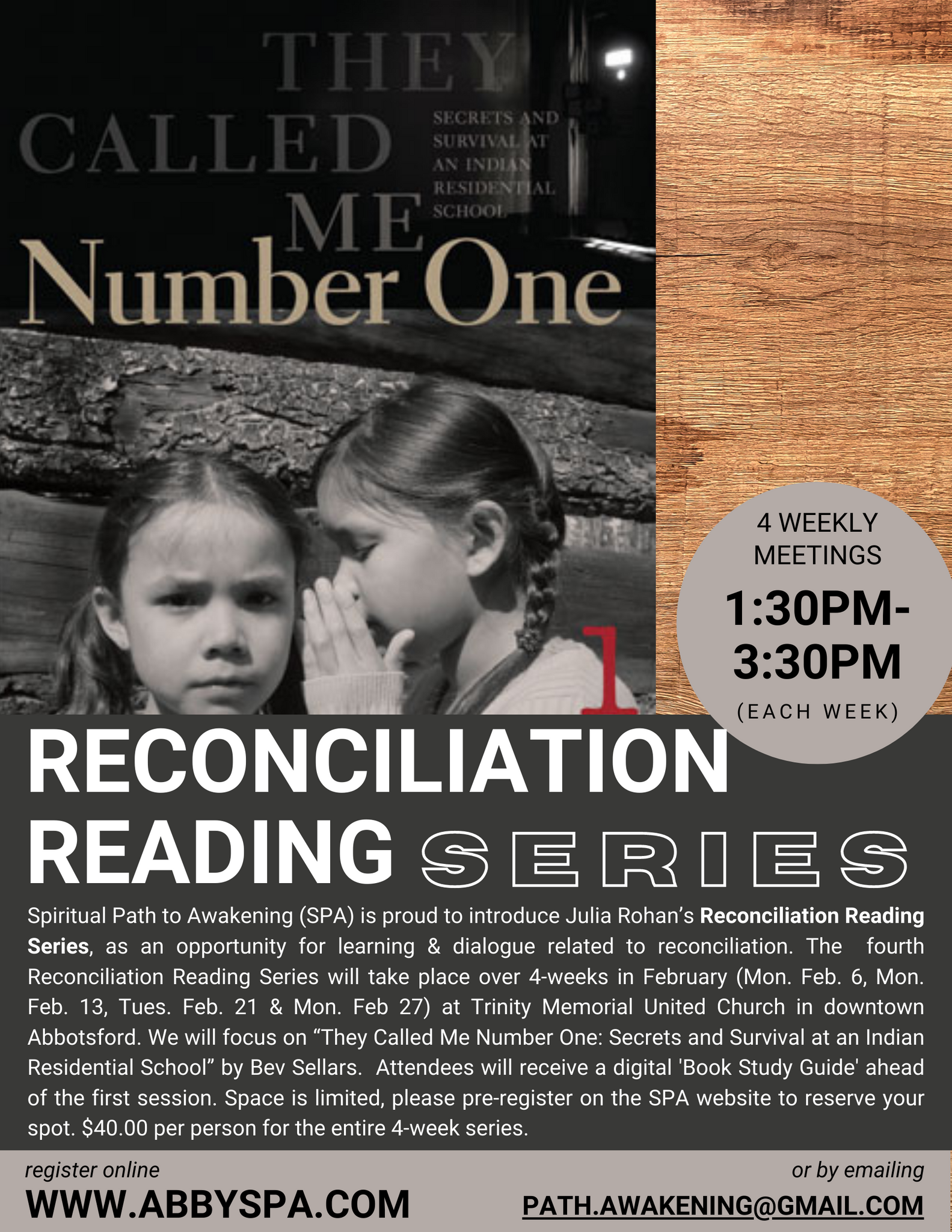 Reconciliation Reading Series (#4): “They Called Me Number One”