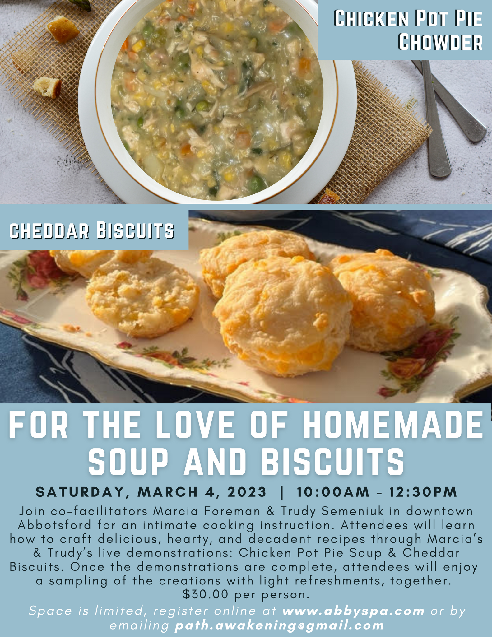 SOLD OUT | For the Love of Homemade Soup AND Biscuits